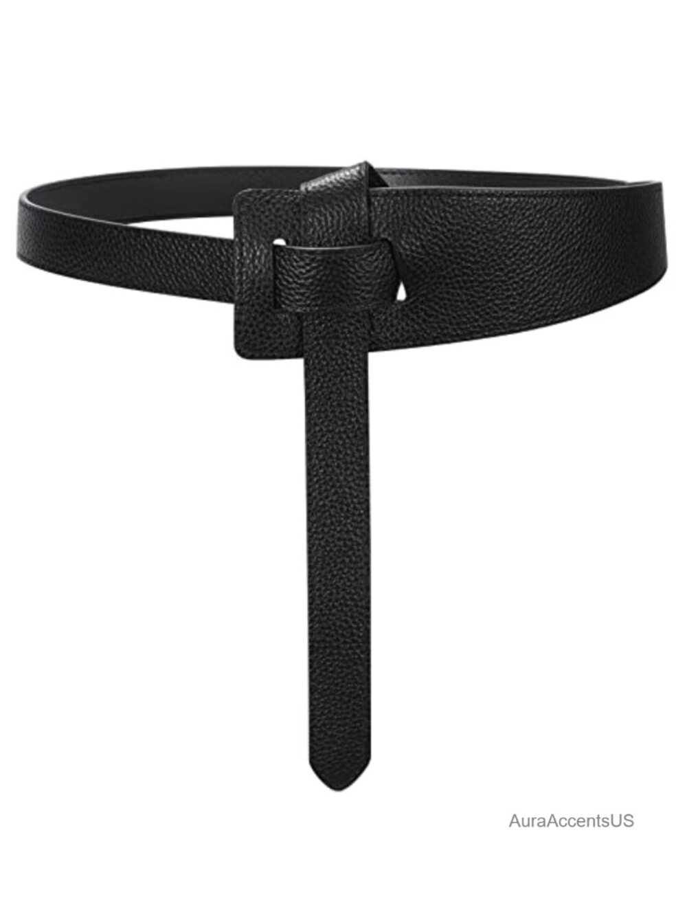 Genuine Leather Belt for Women, Tie Knot Waist Belt for Dress Jumpsuit Coat